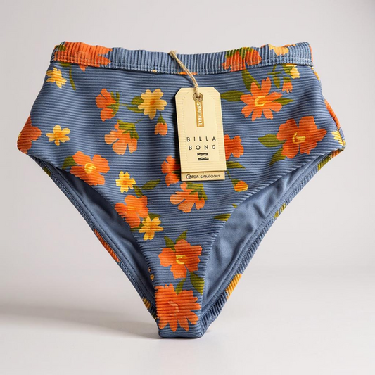 Billabong Lazy Days Tanlines Hi Retro Bottom – Blue/Orange