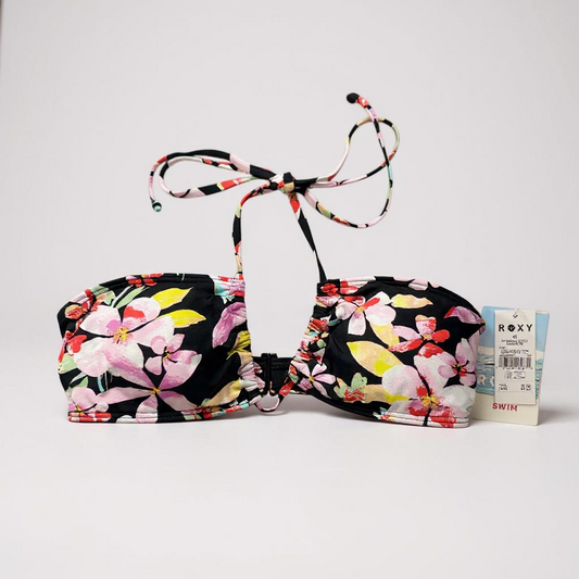 Roxy PT Beach Classics Fixed Triangle Top – Floral Black