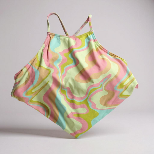 Roxy Tropics Hype Crop Top – Multi Pastel